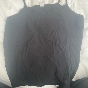 Black slip on tank top